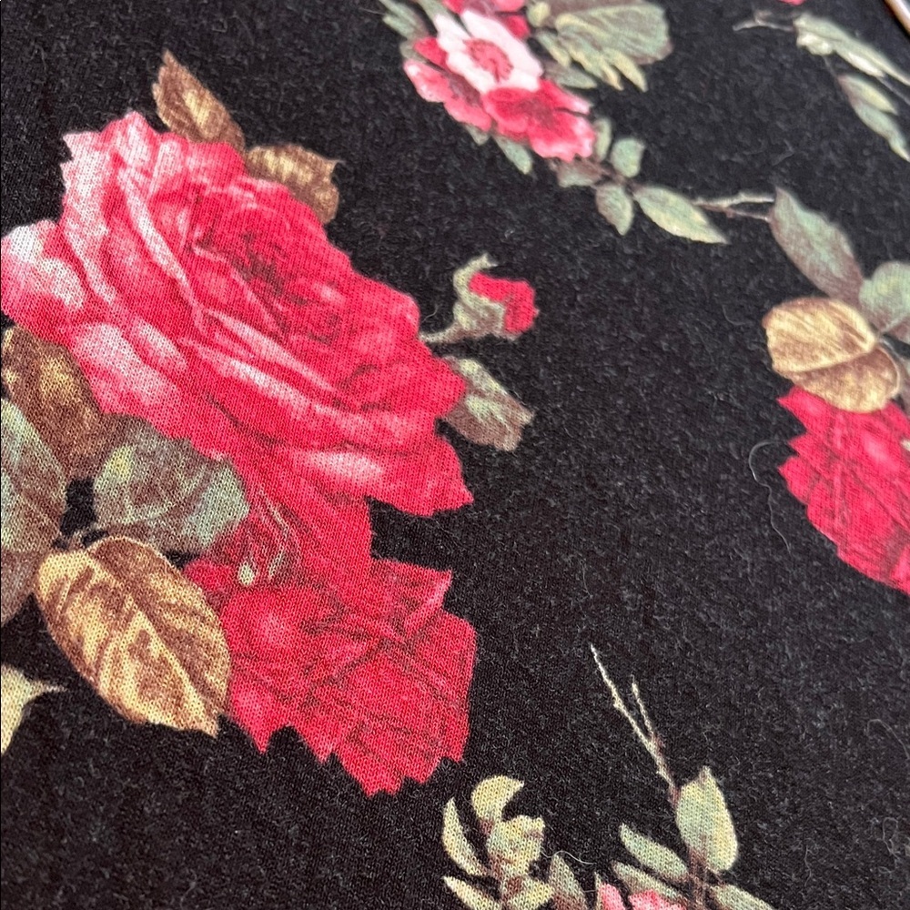 Chris & Carol Black Floral Long Sleeve Dress - Picture 5 of 8